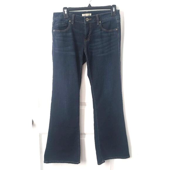 Cabi Zoe Deep Indigo Blue Bootcut Jeans Size 4 - Picture 2 of 7